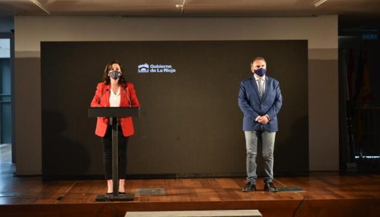 Castresana junto a Andreu en un acto sobre el Plan de Transformación de La Rioja