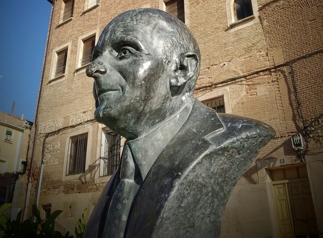 Desaparece el busto de Pedro Gutiérrez en Calahorra